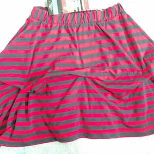 Striped Jersey Knit Skirt NWT